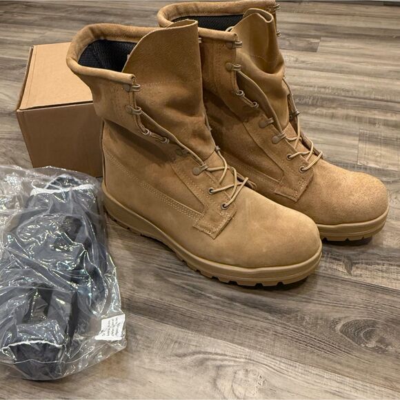 ALTAMA Men Military Boots with Bootie Liners Tan Combat Cold Weather Sz 13R NWT - Picture 1 of 10